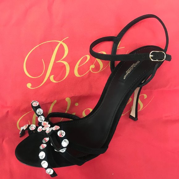 New Auc  D&G best wishes Crystal bow heels - Picture 4 of 9